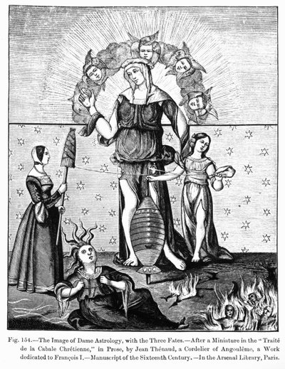 The Image of Dame Astrology with the Three Fates, from the 